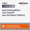 Este curso de Excel Intermediário com ChatGPT é especialmente projetado para servidores públicos que buscam elevar suas competências em análise de dados. Através deste treinamento prático