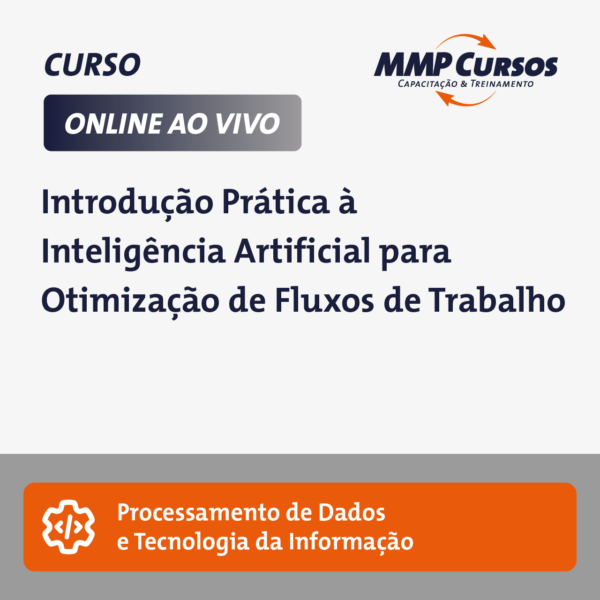 Descubra como a Inteligência Artificial pode transformar seu ambiente de trabalho com nosso curso prático. Aprenda a aplicar Large Language Models