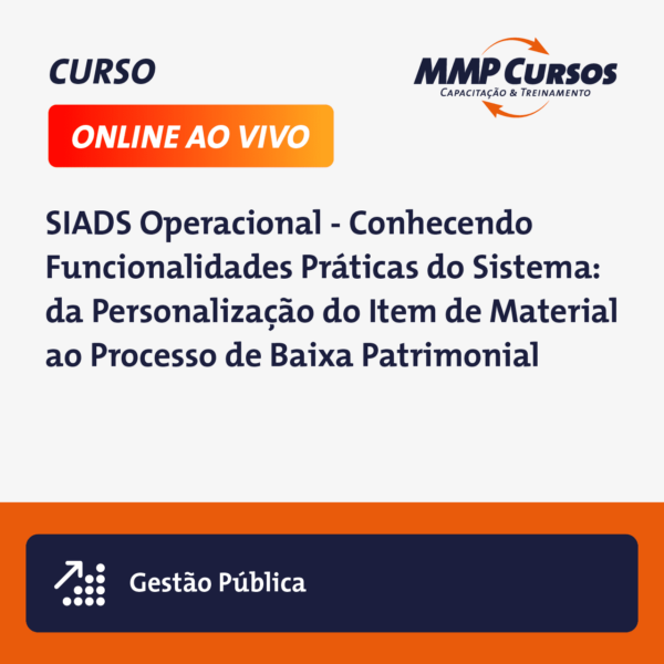 Descubra as funcionalidades essenciais do SIADS com o nosso curso detalhado. Este sistema