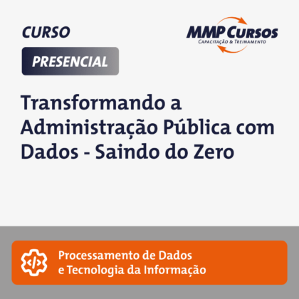 Este curso é uma imersão no uso de dados para revolucionar a Administração Pública. Partindo do Excel avançado até a integração com IA