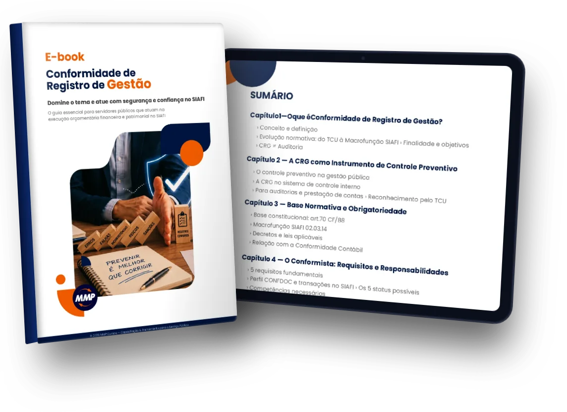 E-book Manual completo Conformidade de Registro de Gestão em versão impressa e em tablet